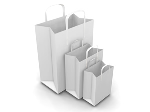 3D image of shopping bags