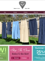 Baby O Jewish skirt manufacturer based in the USA