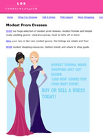 Modest Formal and Bridal Dress Resale