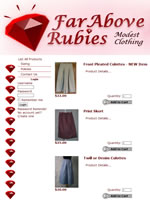 Far Above Rubies culottes and skorts