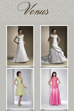 Venus modest formal, prom and bridal gowns
