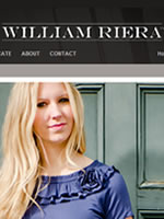 Website of William Riera, modest clothing designer